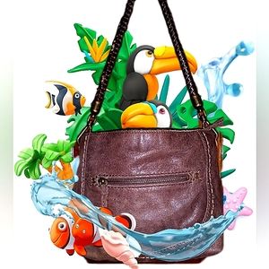 The Sak Rope Stap Leather handbag